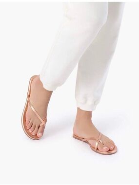 Women's TKEES Riley Sandals in Peach Pearl (Rose Gold)